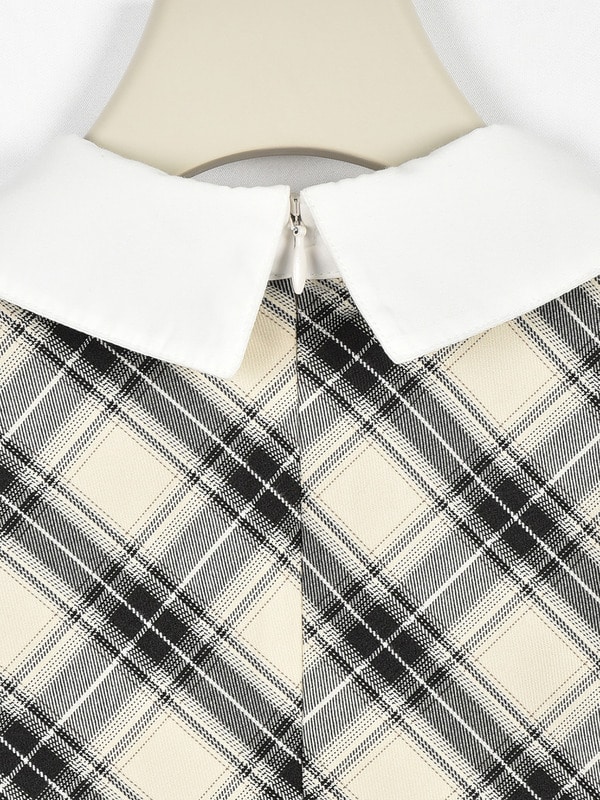 シャツドッキングミニワンピース 詳細画像 チェック 16