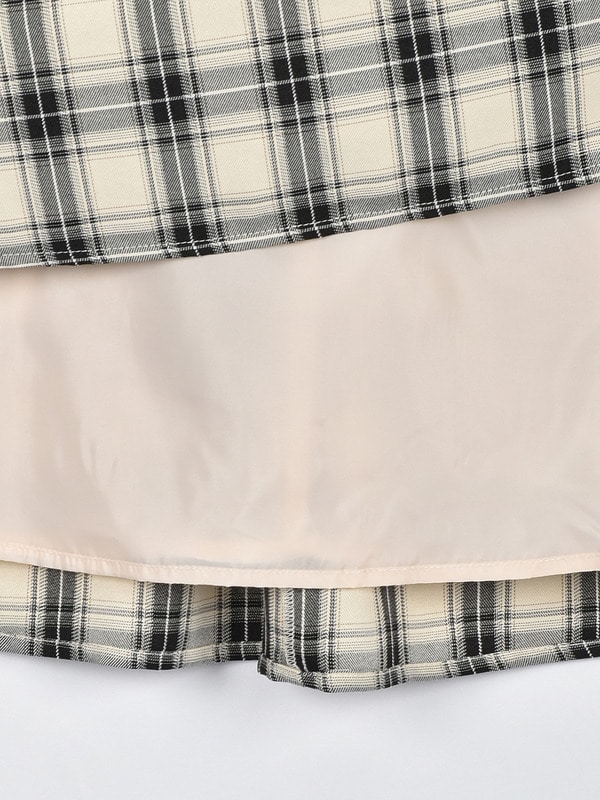 シャツドッキングミニワンピース 詳細画像 チェック 16