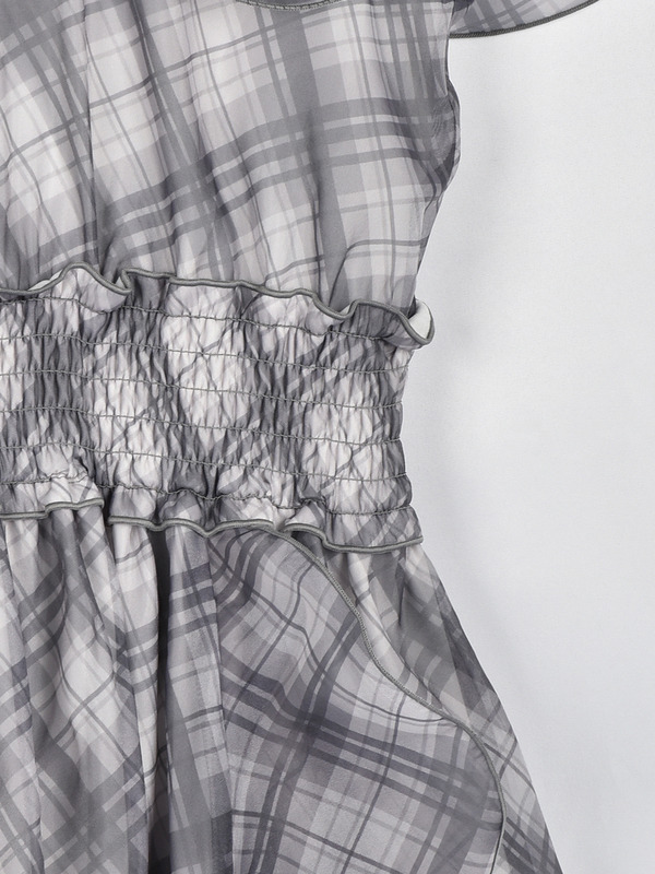 コールドショルダーフリルワンピース 詳細画像 チェック 16