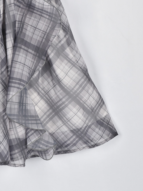 コールドショルダーフリルワンピース 詳細画像 チェック 16