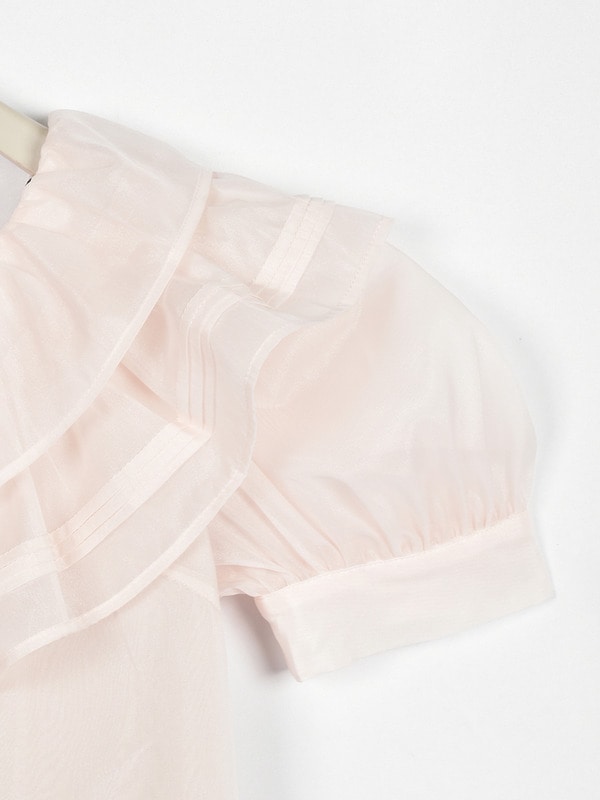 バックリボンフリルブラウス 詳細画像 ドット 16