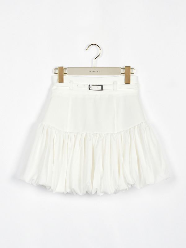 切替バルーンミニスカート 詳細画像 ホワイト 1