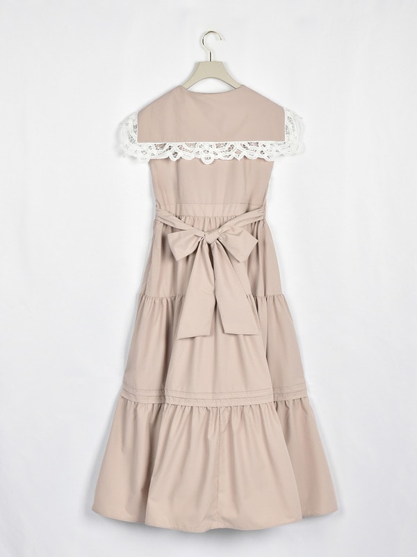 バテンレースセーラーワンピース 詳細画像 チャコール 16