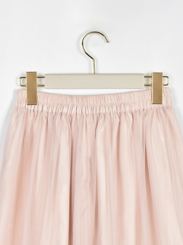 シャーリングチュールスカート 詳細画像 チャコール 16