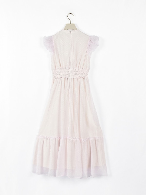 ミニバルーンスリーブシフォンワンピース 詳細画像 アイスグレイ 16