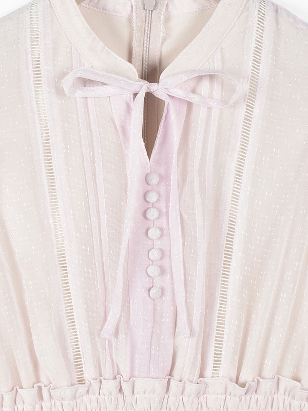 ミニバルーンスリーブシフォンワンピース 詳細画像 アイスグレイ 16