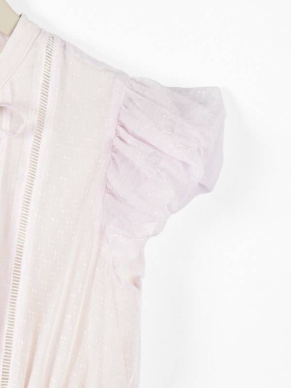 ミニバルーンスリーブシフォンワンピース 詳細画像 アイスグレイ 16