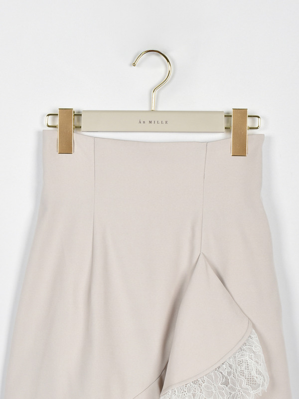 フリルヘムレースデザインスカート 詳細画像 ブラック 16