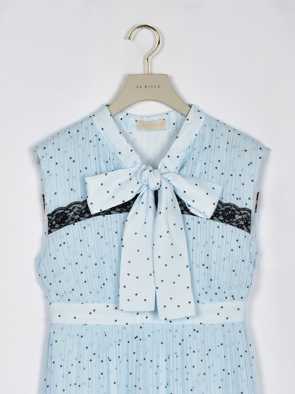 プリーツドットワンピース 詳細画像 オフホワイト 16