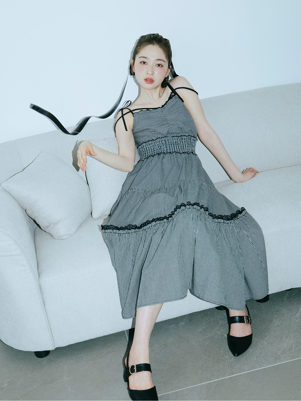 アンミール AnMILLE ワンピース デザインストラップキャミワンピース｜An MILLE（アンミール）公式通販