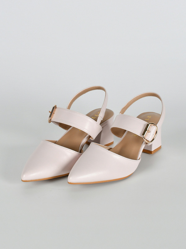 ポインテッドトゥベルトミュール 詳細画像 ピンク 1