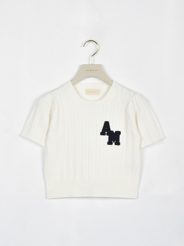 コンパクトワッペンニット 詳細画像 オフホワイト 1