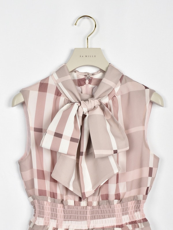 復刻ビックチェックワンピース 詳細画像 ベージュ 16