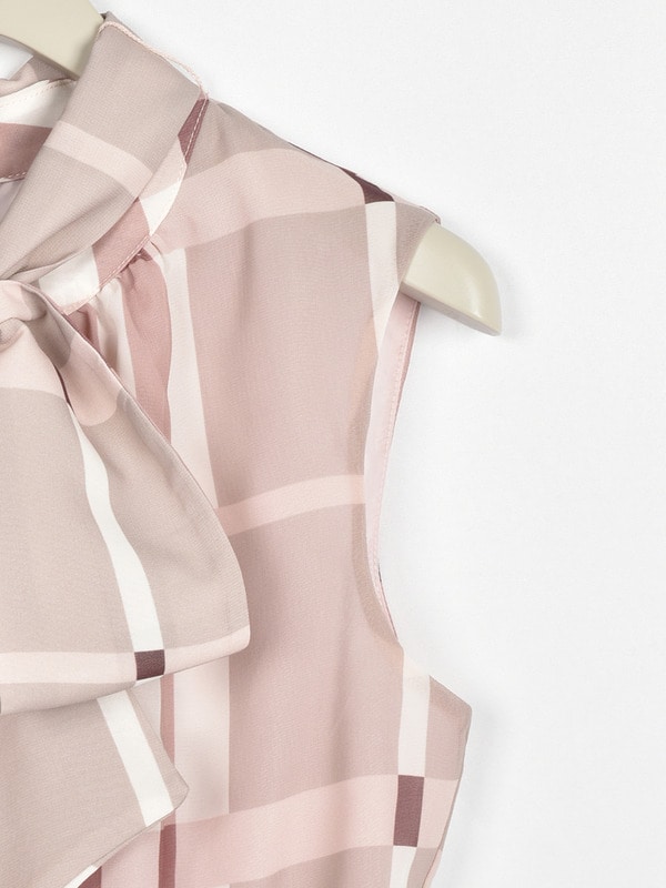 復刻ビックチェックワンピース 詳細画像 ベージュ 16