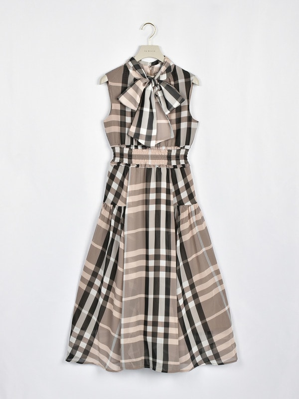 復刻ビックチェックワンピース 詳細画像 ベージュ 1