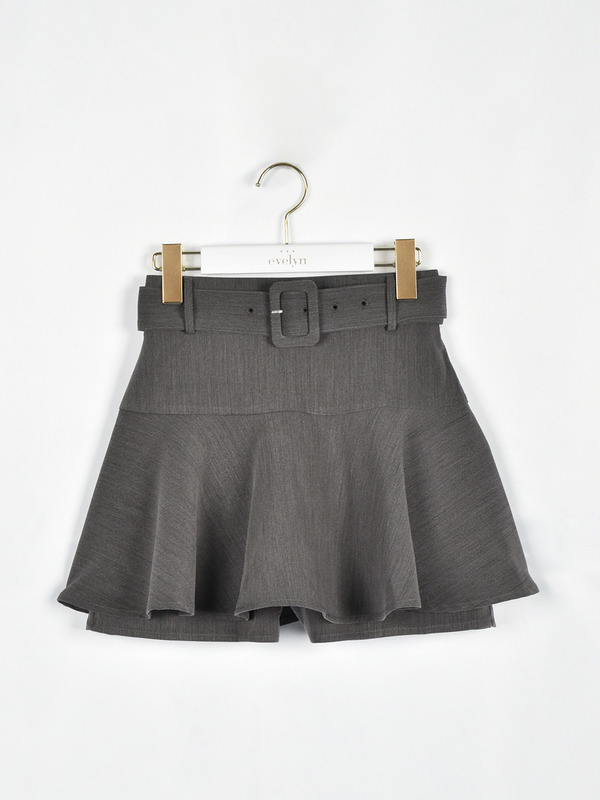 フレアミニショートパンツ 詳細画像 チャコール 1