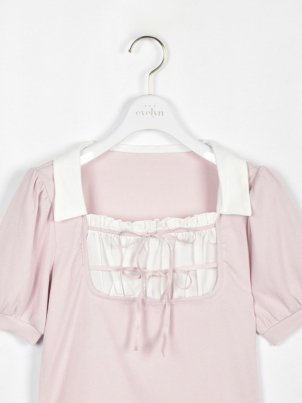 ダブルリボンリブトップス 詳細画像 チェック 16