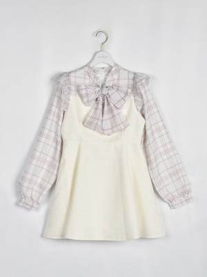 ドッキングツイードワンピース