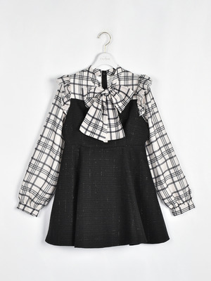 ドッキングツイードワンピース