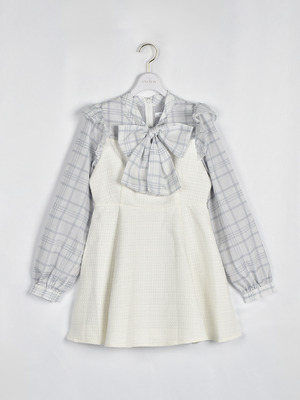 ドッキングツイードワンピース