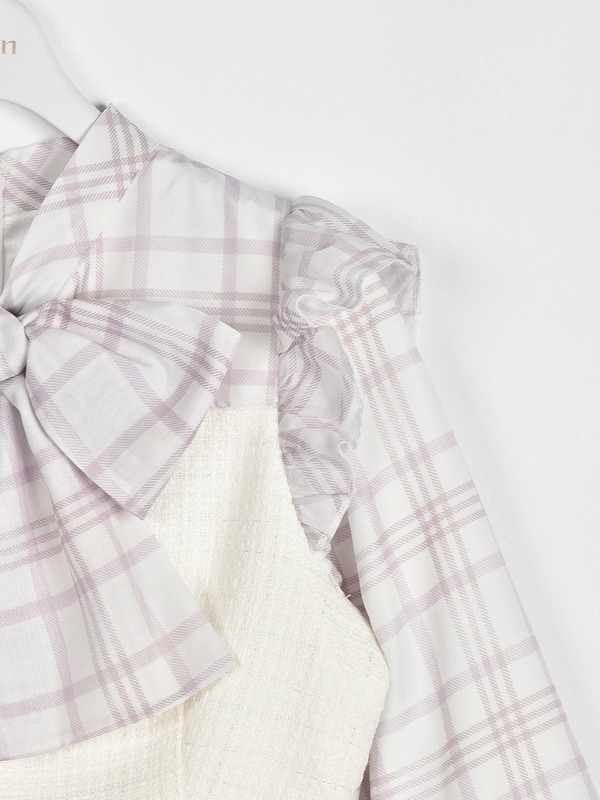 ドッキングツイードワンピース 詳細画像 ブラック 16