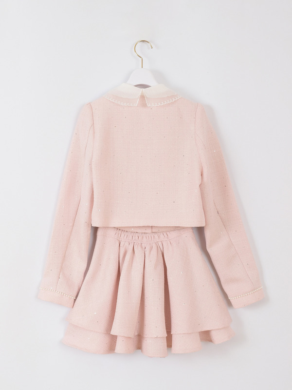 襟ビジューツイードセットアップ 詳細画像 オフホワイト 16