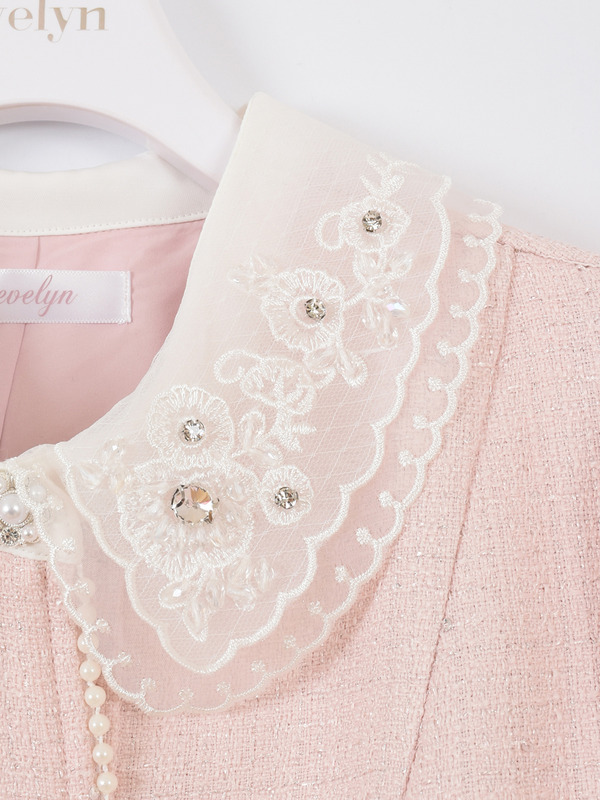 襟ビジューツイードセットアップ 詳細画像 オフホワイト 16