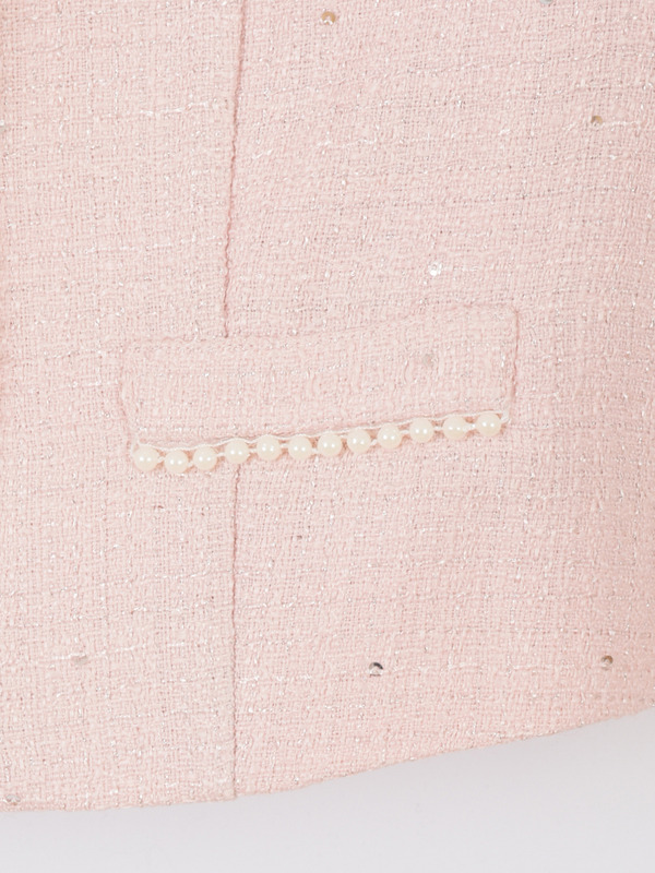 襟ビジューツイードセットアップ 詳細画像 オフホワイト 16