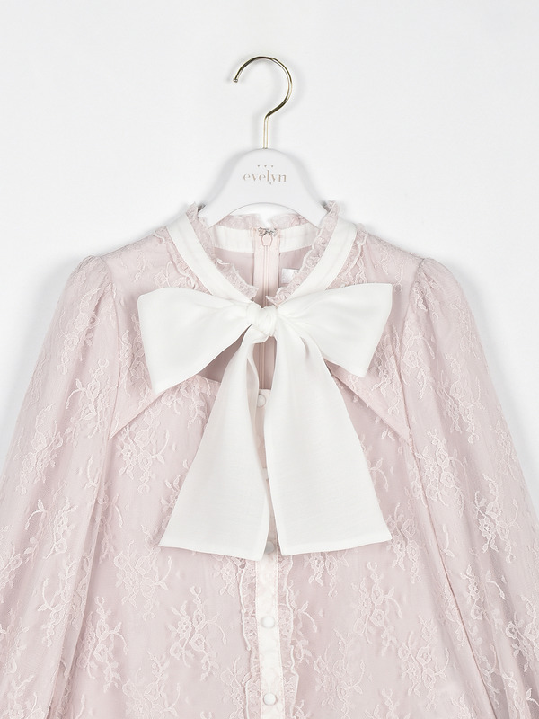 チョーカーレースリボンブラウス 詳細画像 ピンク 16