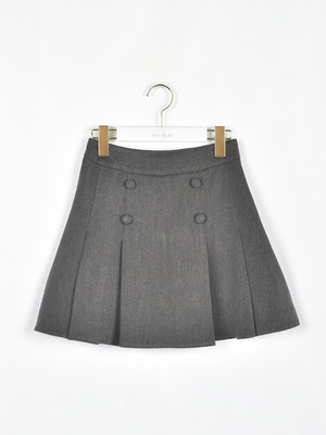 フロントボタンプリーツスカート