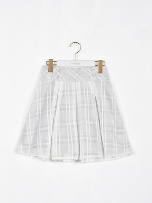 シアーチェックミニスカート