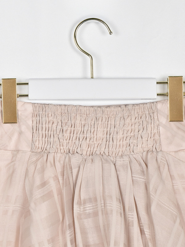 シアーチェックミニスカート 詳細画像 ブラック 16