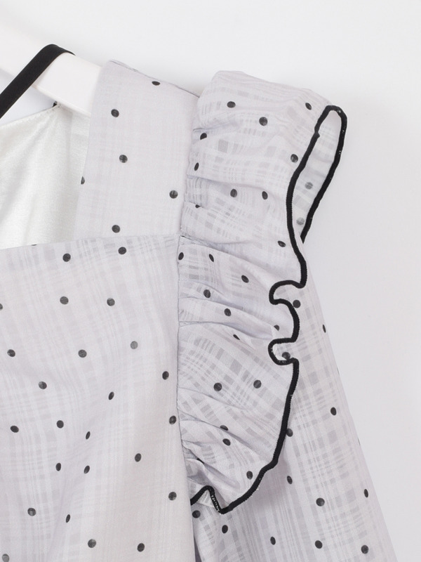 ドットティアードワンピース 詳細画像 アイスグレイ 16