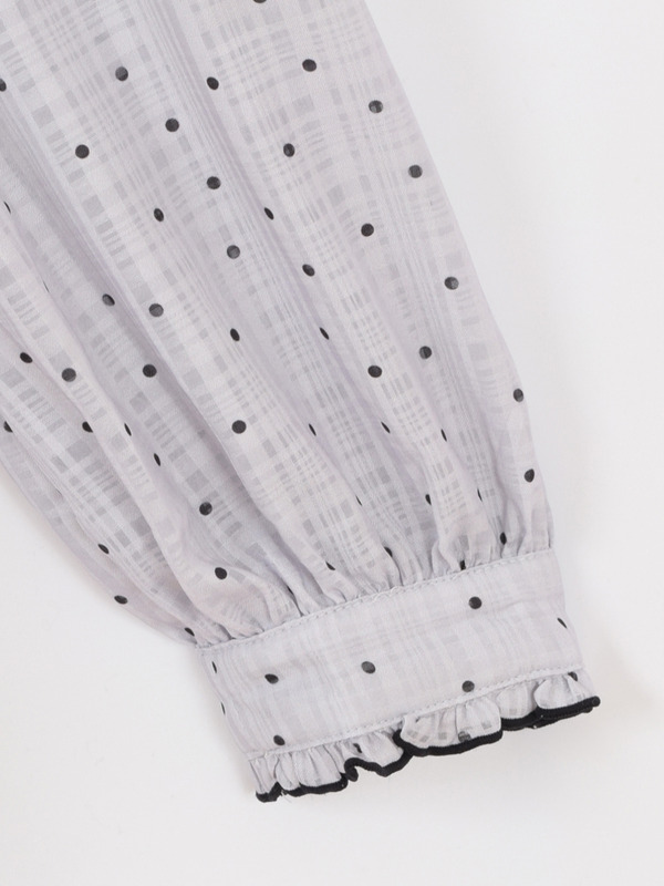 ドットティアードワンピース 詳細画像 アイスグレイ 16