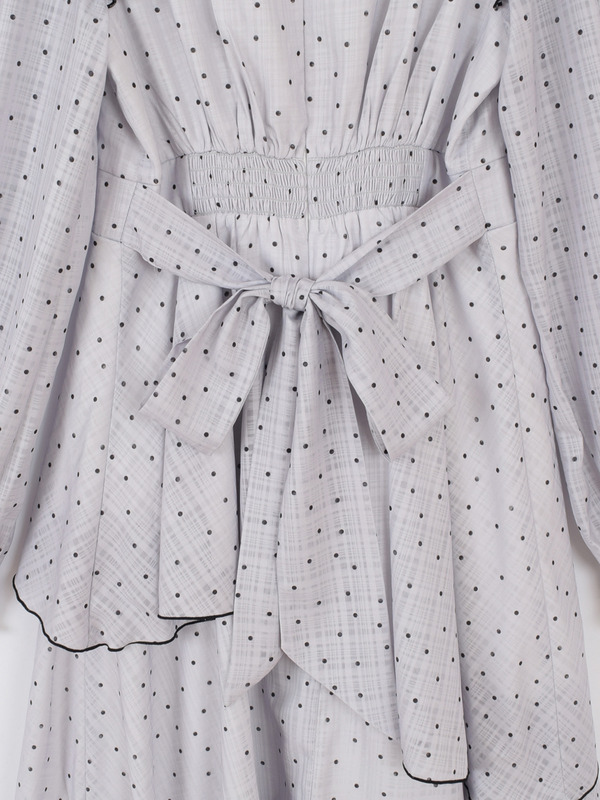 ドットティアードワンピース 詳細画像 アイスグレイ 16