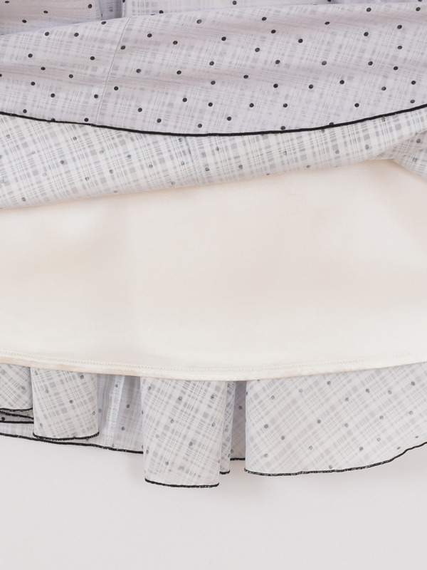 ドットティアードワンピース 詳細画像 アイスグレイ 16