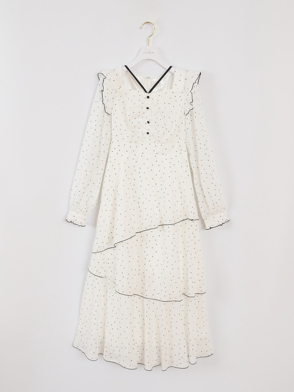ドットティアードワンピース 詳細画像 オフホワイト 1