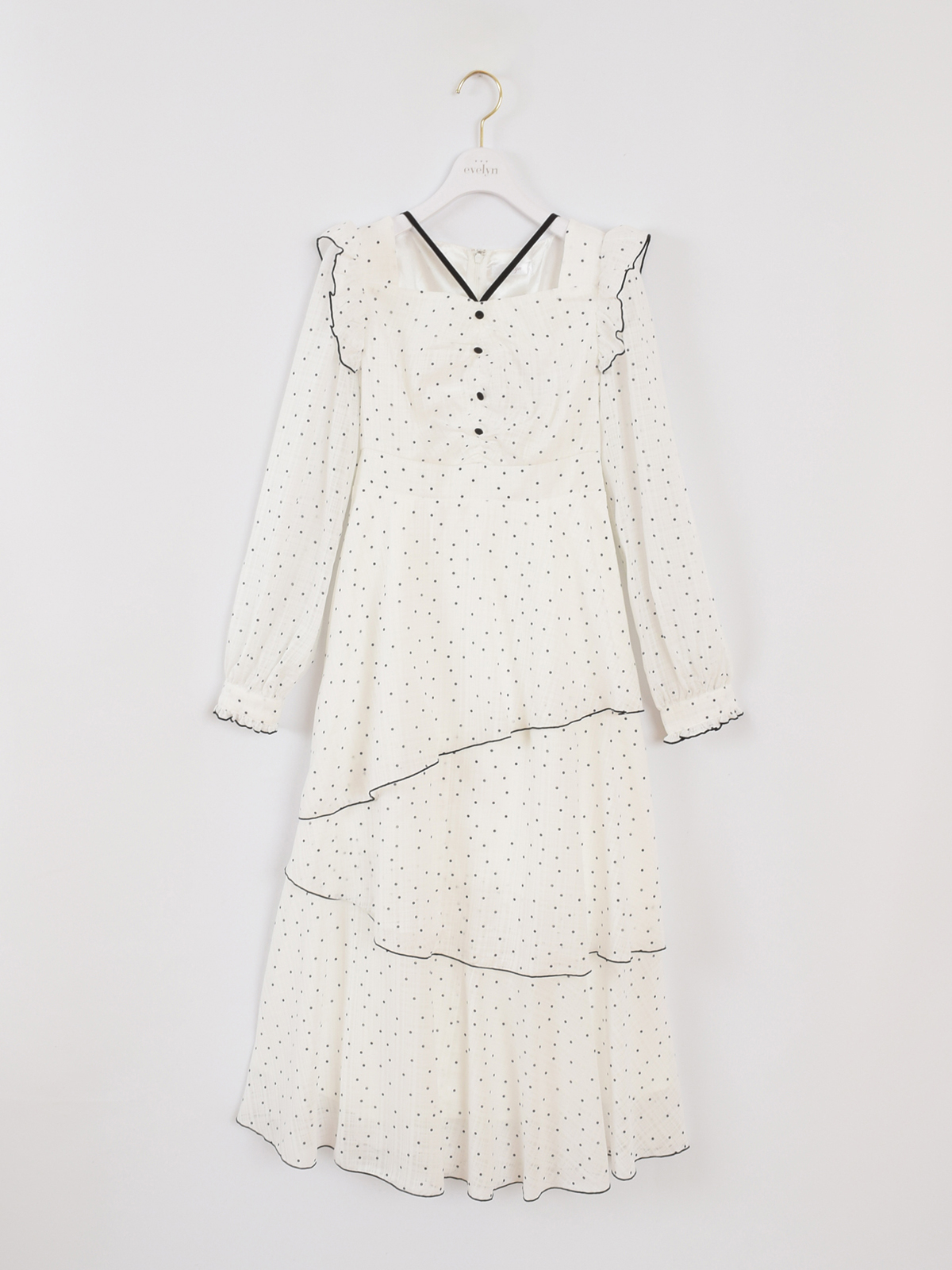 ドットティアードワンピース｜evelyn（エブリン）公式通販サイト