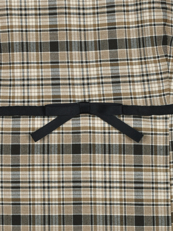 バストリボンチェックミニワンピース 詳細画像 ブラック 16