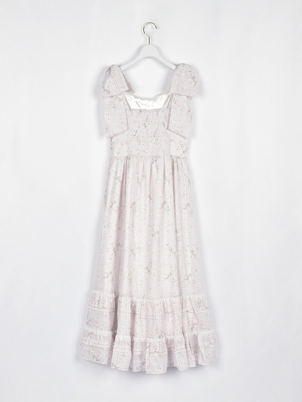 レースフリル花柄キャミワンピース 詳細画像 イエロー 16