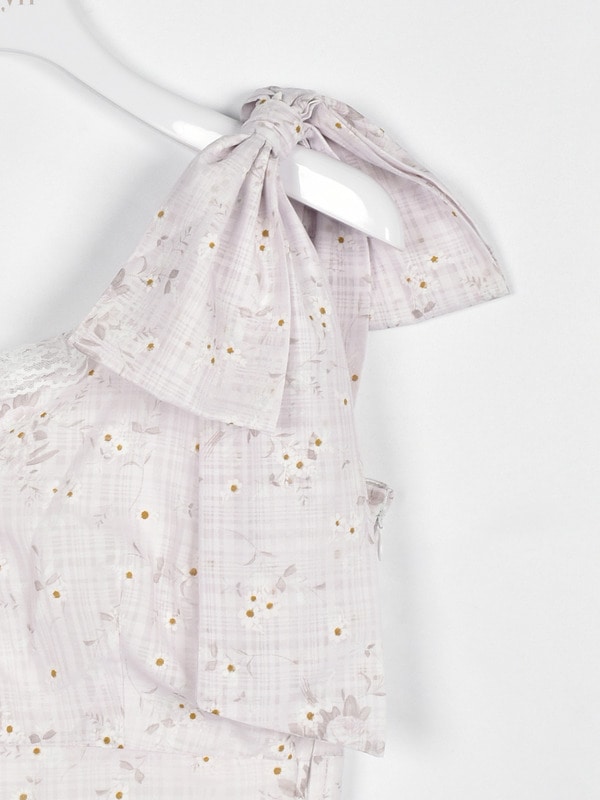 レースフリル花柄キャミワンピース 詳細画像 イエロー 16