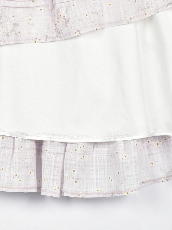 レースフリル花柄キャミワンピース 詳細画像 イエロー 16