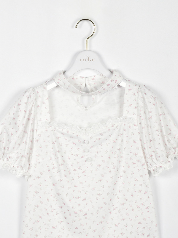  チョーカーレースリブトップス 詳細画像 アイスブルー 16