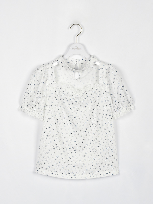  チョーカーレースリブトップス 詳細画像 ネイビー 1