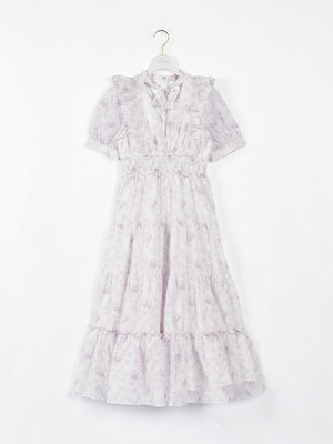 ティアードチョーカーロングワンピース