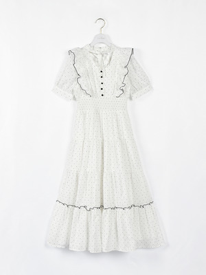 ティアードチョーカーロングワンピース