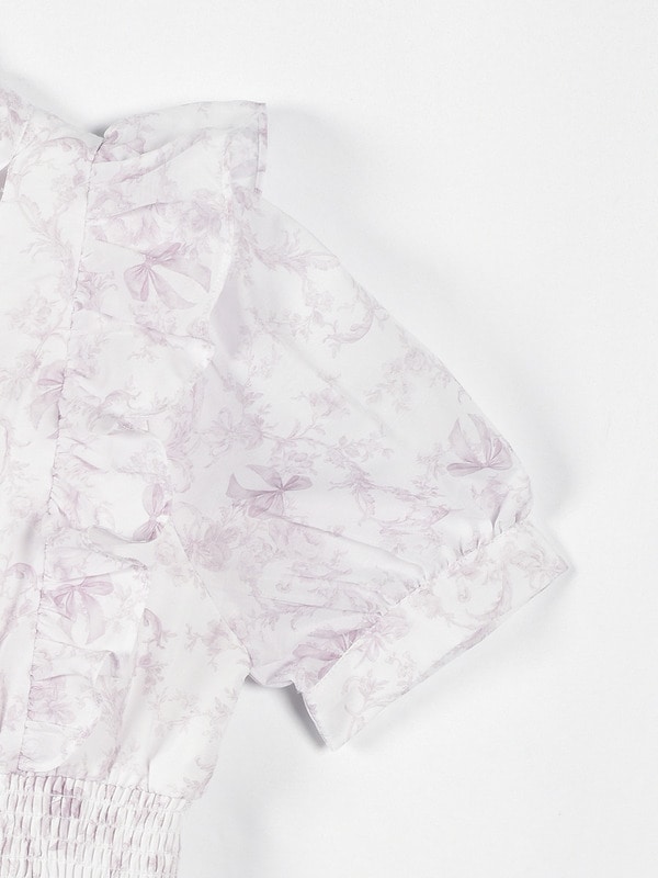 ティアードチョーカーロングワンピース 詳細画像 ドット 16