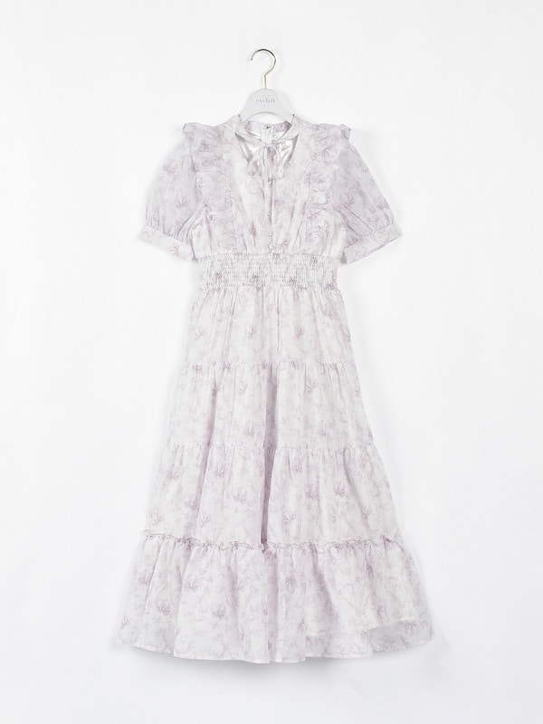 ティアードチョーカーロングワンピース 詳細画像 ピンク 1