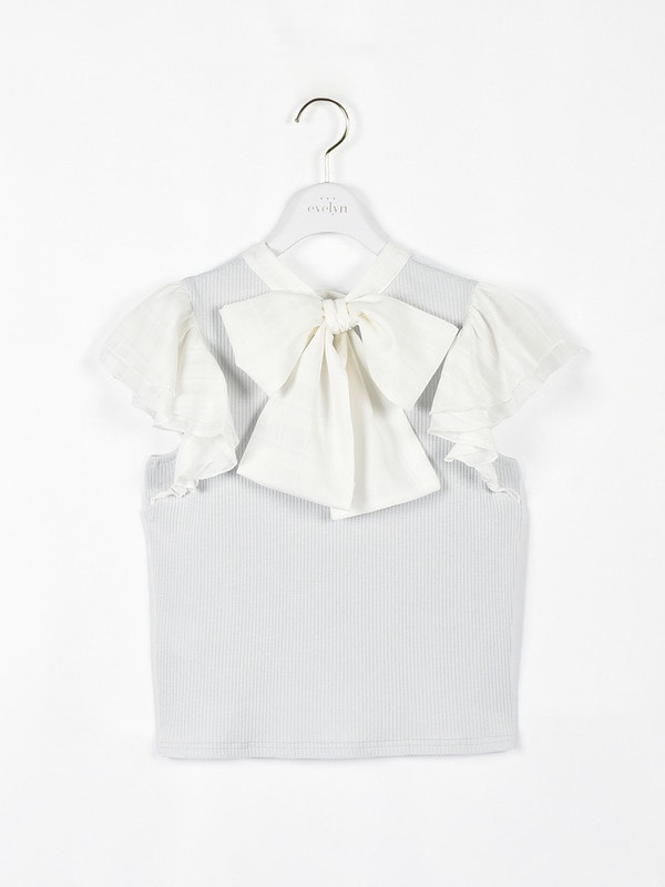 リバーシブルリボントップス 詳細画像 アイスグレイ 1