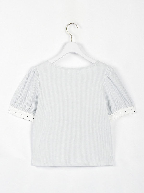 バストリボンリブトップス 詳細画像 ブラック 16